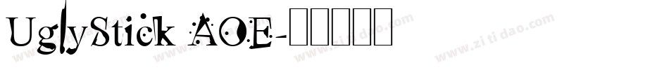 UglyStick AOE字体转换